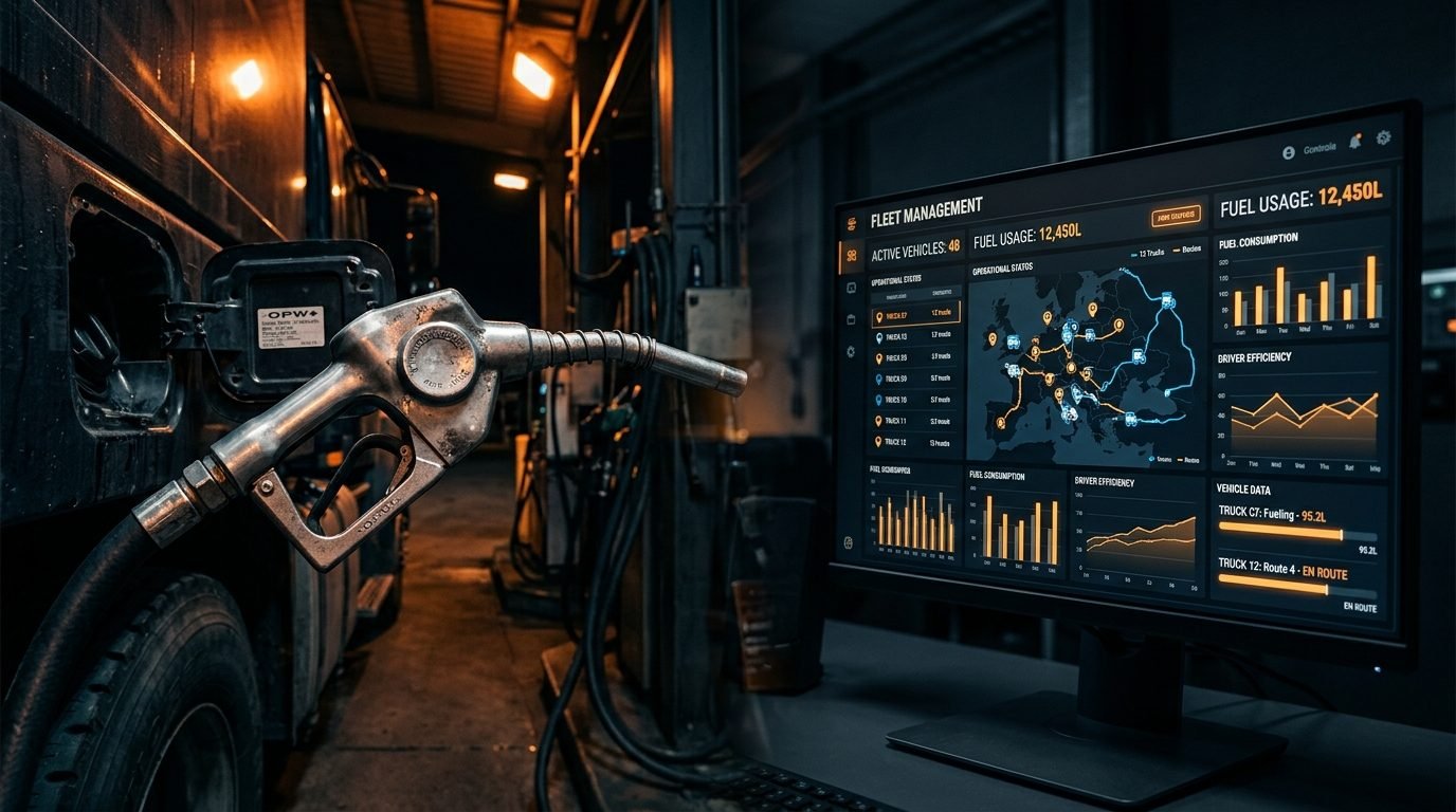 Fuel nozzle and fleet management dashboard